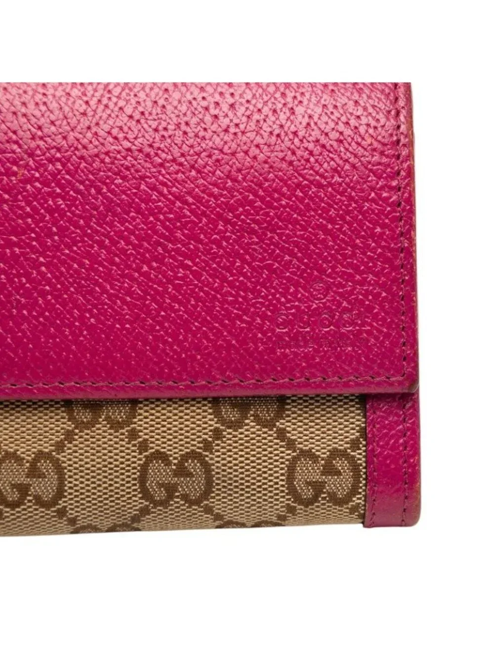 Gucci GG Canvas Wallet Beige Pink - Picture 6 of 7